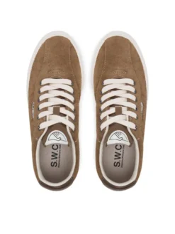 S.W.C Stepney Workers Club Tenisówki Dellow 02 Cup Suede YA22205 Brązowy