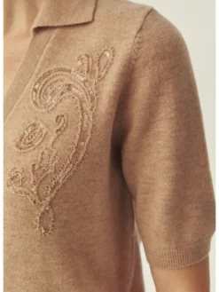 TATUUM Bluzka LORO Beżowy Classic Fit