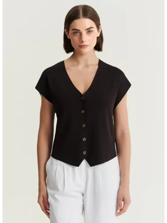 TATUUM Kamizelka KIM Brązowy Classic Fit