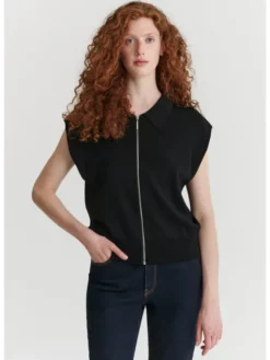 TATUUM Kamizelka LASI Czarny Loose Fit