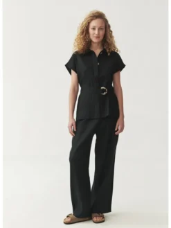 TATUUM Kamizelka UMBRIA Czarny Loose Fit