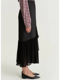 TATUUM Spódnica midi FALBI Brązowy Flare Fit