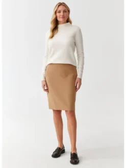 TATUUM Spódnica midi MONO 1 Beżowy Close Fit