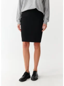 TATUUM Spódnica midi MONO 1 Czarny Close Fit
