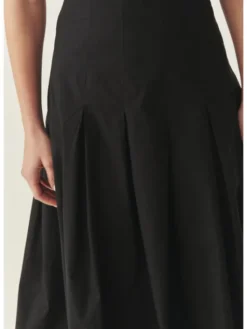 TATUUM Spódnica midi PLANOKA Czarny Classic Fit