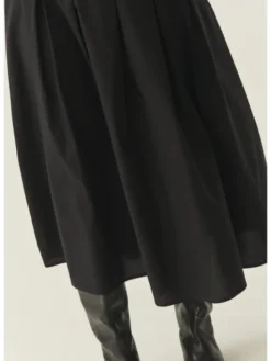 TATUUM Spódnica midi PLANOKA Czarny Classic Fit