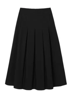 TATUUM Spódnica midi PLANOKA Czarny Classic Fit