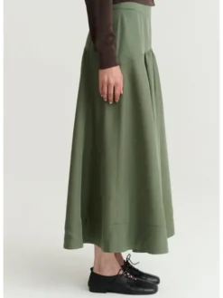 TATUUM Spódnica midi SARITA Zielony Flare Fit
