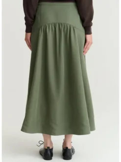 TATUUM Spódnica midi SARITA Zielony Flare Fit