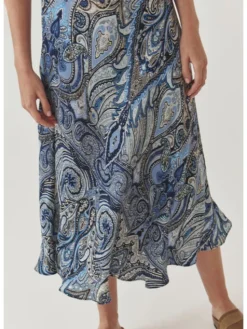 TATUUM Spódnica midi SATINI 7 Kolorowy A-Line Fit