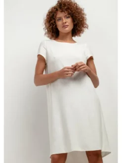 Tessita Sukienka letnia SUKIENKA_T403_1_S Biały Regular Fit