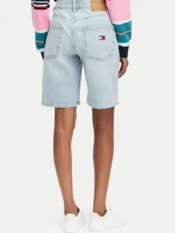 Tommy Jeans Bermudy DW0DW23123 Niebieski jasny Regular Fit