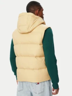 Tommy Jeans Bezrękawnik DM0DM20465 Beżowy jasny Regular Fit