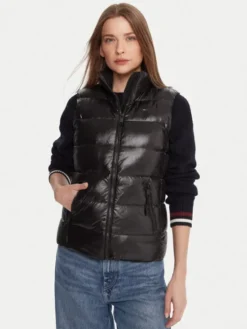 Tommy Jeans Bezrękawnik DW0DW21622 Czarny Slim Fit