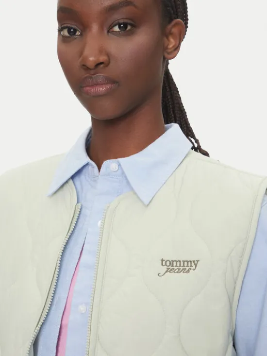 Tommy Jeans Bezrękawnik Onion DW0DW21184 Zielony Regular Fit