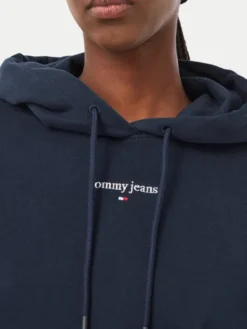 Tommy Jeans Bluza Classic Logo DW0DW23537 Granatowy Regular Fit