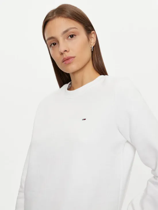Tommy Jeans Bluza DW0DW19959 Biały Regular Fit