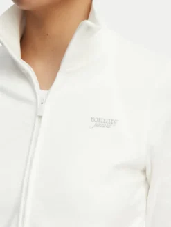 Tommy Jeans Bluza Metallic Logo DW0DW22580 Biały Slim Fit