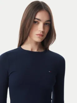 Tommy Jeans Bluzka DW0DW22783 Granatowy Slim Fit