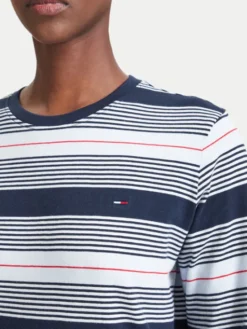 Tommy Jeans Bluzka Reg Ess Jersey DW0DW23562 Granatowy Regular Fit
