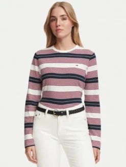 Tommy Jeans Bluzka Reg Ess Jersey DW0DW23562 Kolorowy Regular Fit