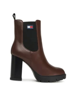 Tommy Jeans Botki Tjw EN0EN02831 Brązowy
