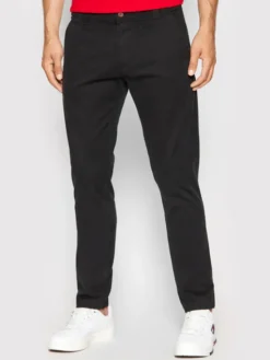 Tommy Jeans Chinosy Scanton DM0DM09595 Czarny Slim Fit
