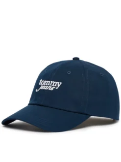 Tommy Jeans Czapka z daszkiem Scri AW0AW18358 Granatowy