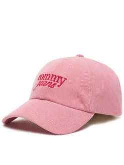 Tommy Jeans Czapka z daszkiem Script AW0AW17908 Różowy