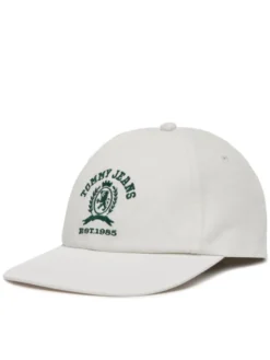 Tommy Jeans Czapka z daszkiem Tjm Crest Cap AM0AM13286 Biały