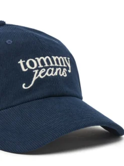 Tommy Jeans Czapka z daszkiem Script AW0AW17908 Granatowy