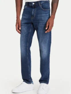 Tommy Jeans Jeansy Austin DM0DM23913 Granatowy Slim Fit