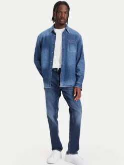 Tommy Jeans Jeansy Austin DM0DM23913 Granatowy Slim Fit