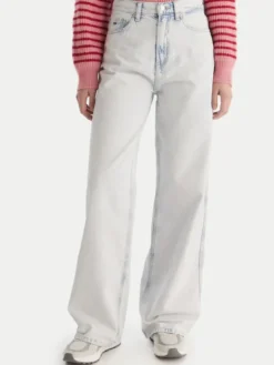 Tommy Jeans Jeansy Claire DW0DW21378 Niebieski Wide Leg