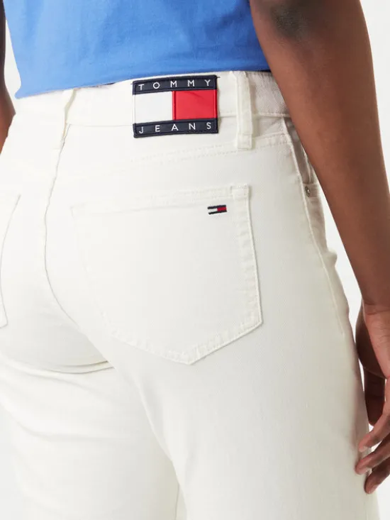 Tommy Jeans Jeansy DW0DW22986 Biały Slim Fit