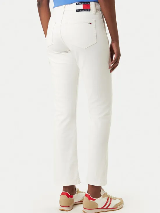 Tommy Jeans Jeansy DW0DW22986 Biały Slim Fit