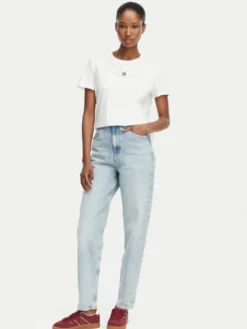 Tommy Jeans Jeansy DW0DW23089 Niebieski jasny Mom Fit