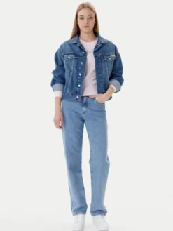 Tommy Jeans Jeansy Kira DW0DW22426 Niebieski Straight Fit