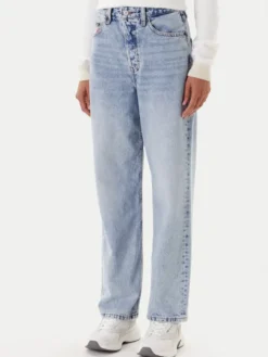 Tommy Jeans Jeansy Layla DW0DW20498 Niebieski Straight Fit