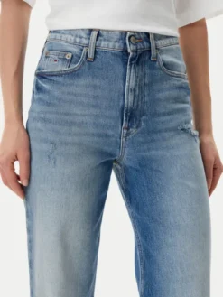 Tommy Jeans Jeansy Layla DW0DW19772 Niebieski Straight Fit