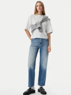 Tommy Jeans Jeansy Layla DW0DW19772 Niebieski Straight Fit
