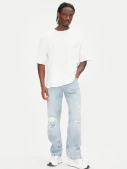 Tommy Jeans Jeansy Otis DM0DM21026 Niebieski jasny Straight Fit