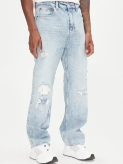 Tommy Jeans Jeansy Otis DM0DM21026 Niebieski jasny Straight Fit