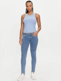 Tommy Jeans Jeansy Sophie DW0DW18237 Niebieski Skinny Fit