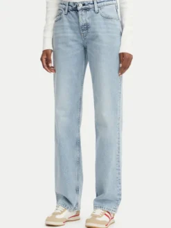 Tommy Jeans Jeansy Sophie DW0DW23582 Niebieski jasny Straight Fit