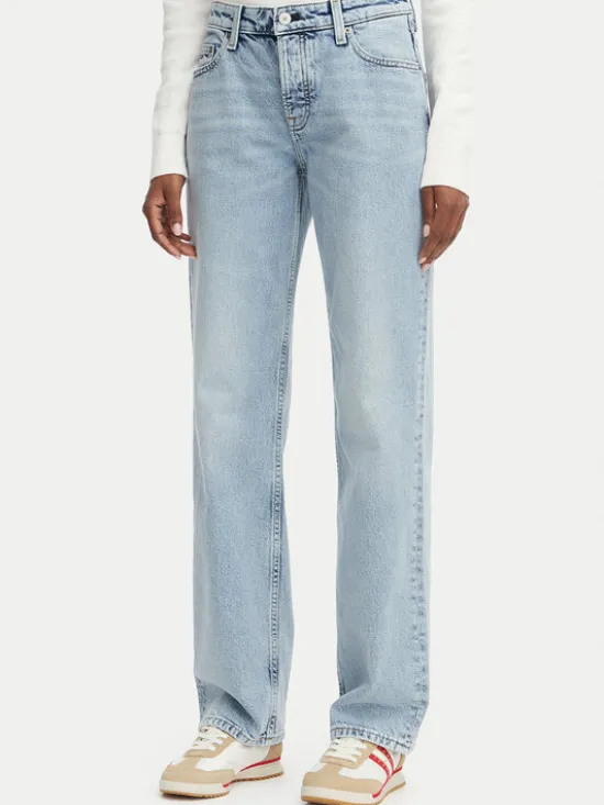 Tommy Jeans Jeansy Sophie DW0DW23582 Niebieski jasny Straight Fit