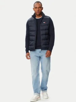 Tommy Jeans Kamizelka DM0DM23232 Granatowy Regular Fit