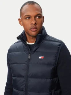Tommy Jeans Kamizelka DM0DM23232 Granatowy Regular Fit