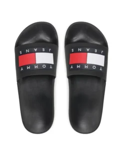 Tommy Jeans Klapki Pool Slide Ess EM0EM01191 Czarny