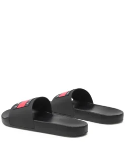 Tommy Jeans Klapki Pool Slide Ess EM0EM01191 Czarny